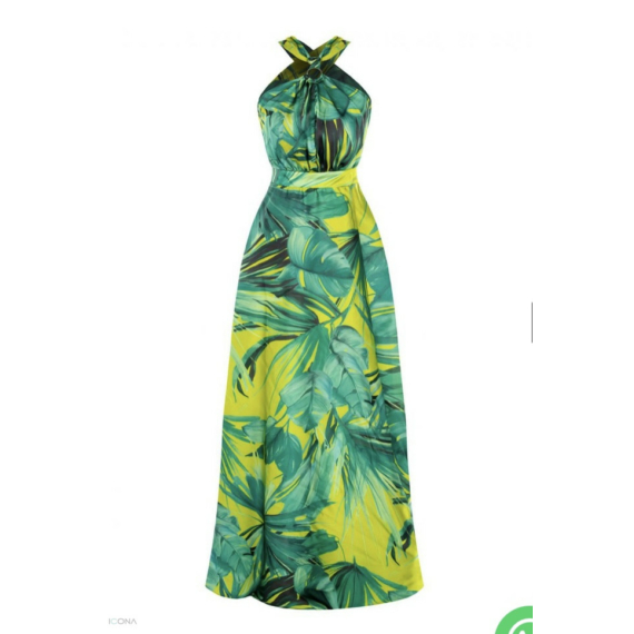 Rinascimento zöld mintás ruha